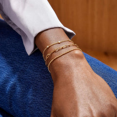 Yasmine 18K Gold Birthstone Bracelet - Crystal