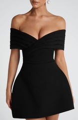 Solana Mini Dress - Black