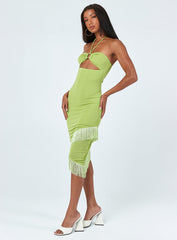 Tropicana Midi Dress Green