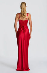 Calanthe Maxi Dress - Red