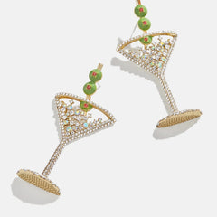 Pimento Memento Martini Earrings - Martini
