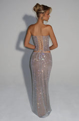 Hali Maxi Skirt - Silver