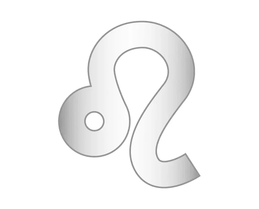 Leo Zodiac Icon - Silver