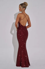 Meridith Maxi Dress - Wine