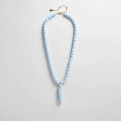 Sun Drift Semi-Precious Pendant Necklace - Blue Fish