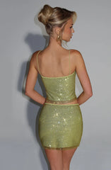 Nila Mini Skirt - Olive
