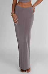 Fifi Maxi Skirt - Charcoal