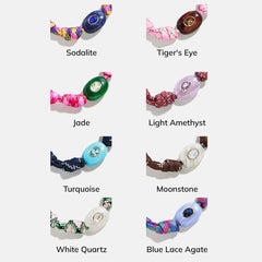 True Aura Semi-Precious Paracord Bracelet - Moonstone