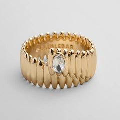 Mona Gold Wrap Ring - Gold/Pavé