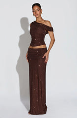 Aveda Top - Plum Brown